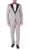 Ferrecci Luna 3 Piece Slim Fit Grey Peak Lapel Tuxedo - Ferrecci USA 