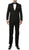 Paul Lorenzo MMTUX Black Regular Fit 2pc Tuxedo - Ferrecci USA 