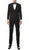 Paul Lorenzo Mens Black Slim Fit 2 Piece Tuxedo - Ferrecci USA 